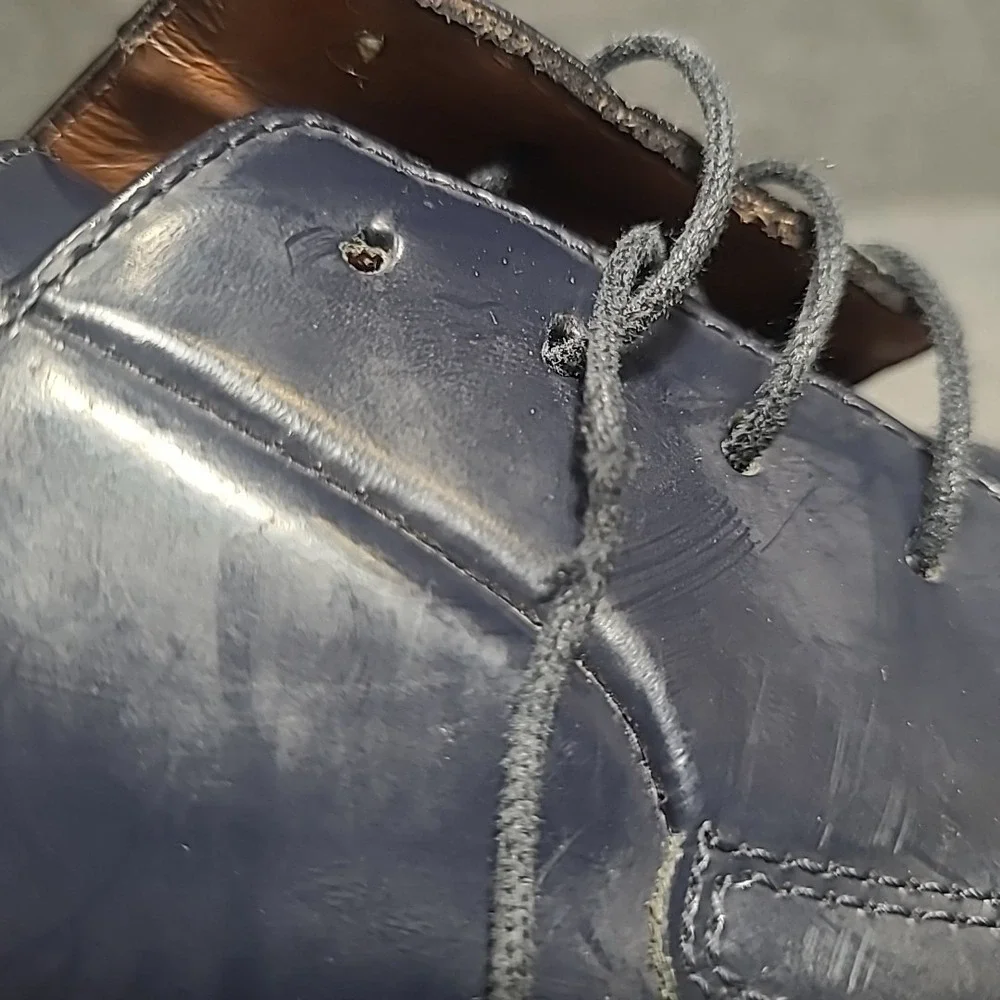 Common Projects Derby Shine Navy Blue Patent Leather EU44 US11